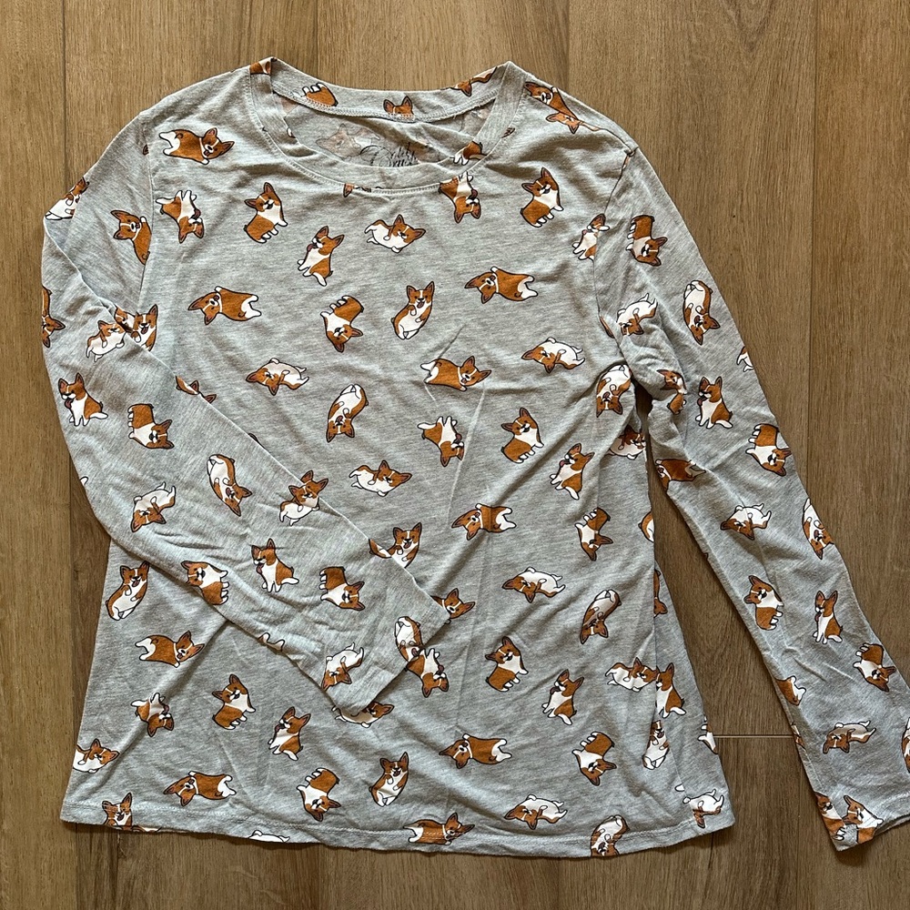 Cold Crush | Corgi Print Long Sleeve